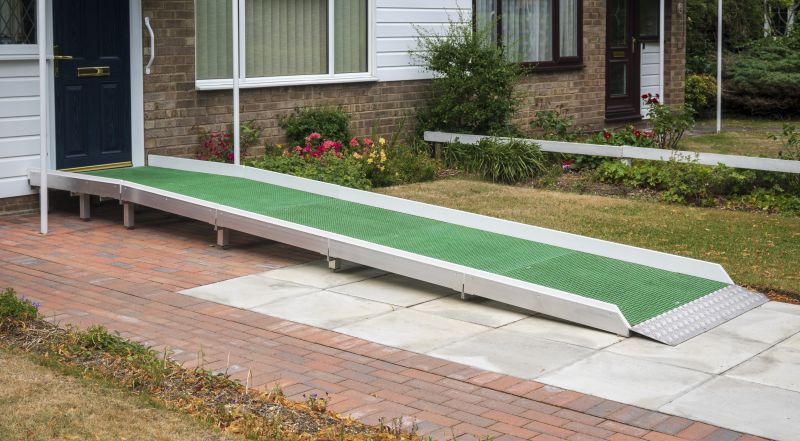 Residential Ramp with Handrails